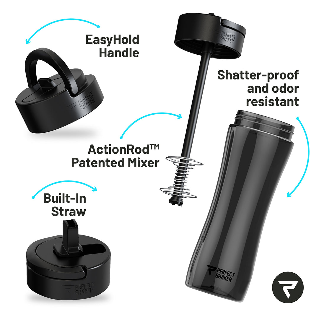 LUMA Tritan Shaker Cup, Straw, 28oz/800mL