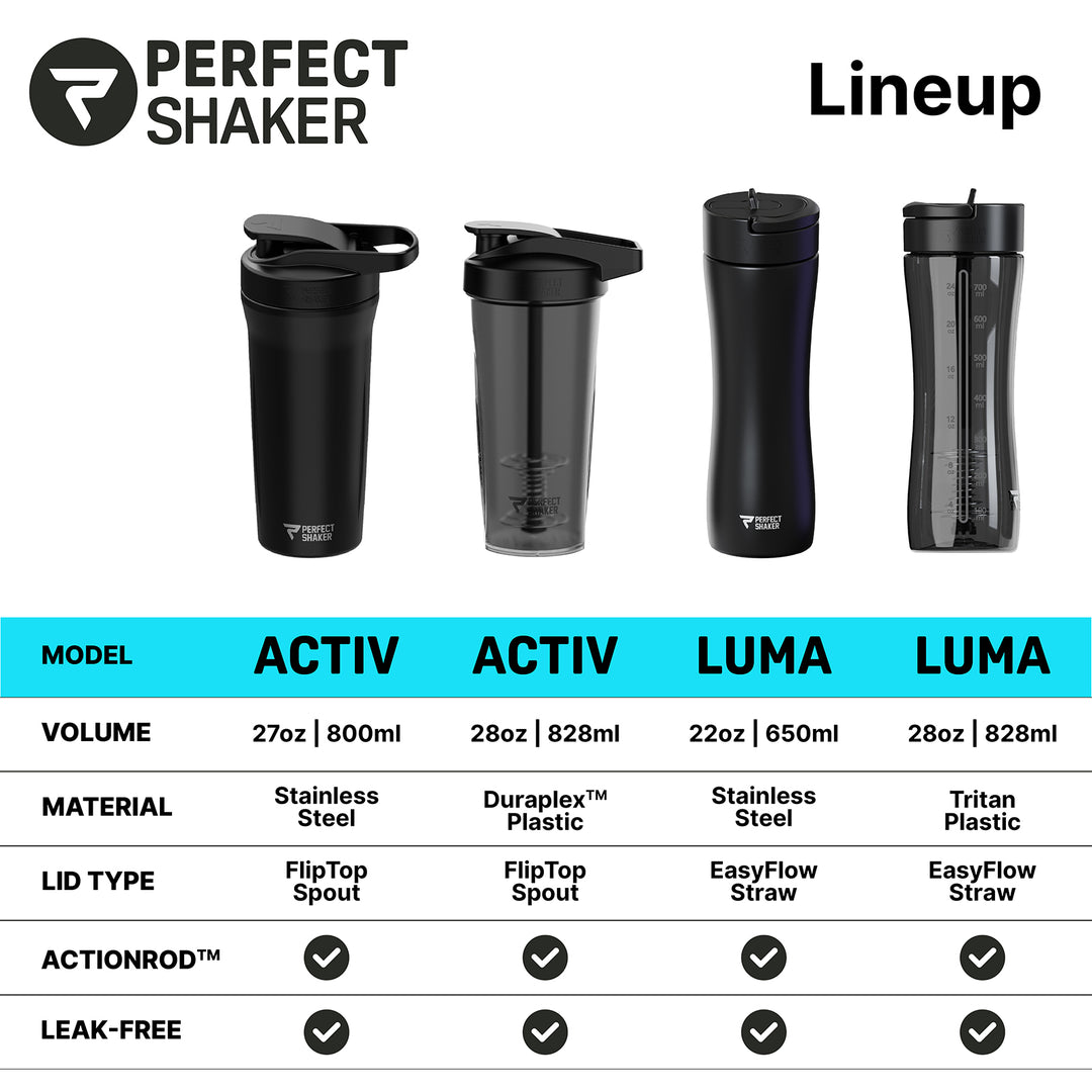 LUMA Shaker Cup, 28oz, White