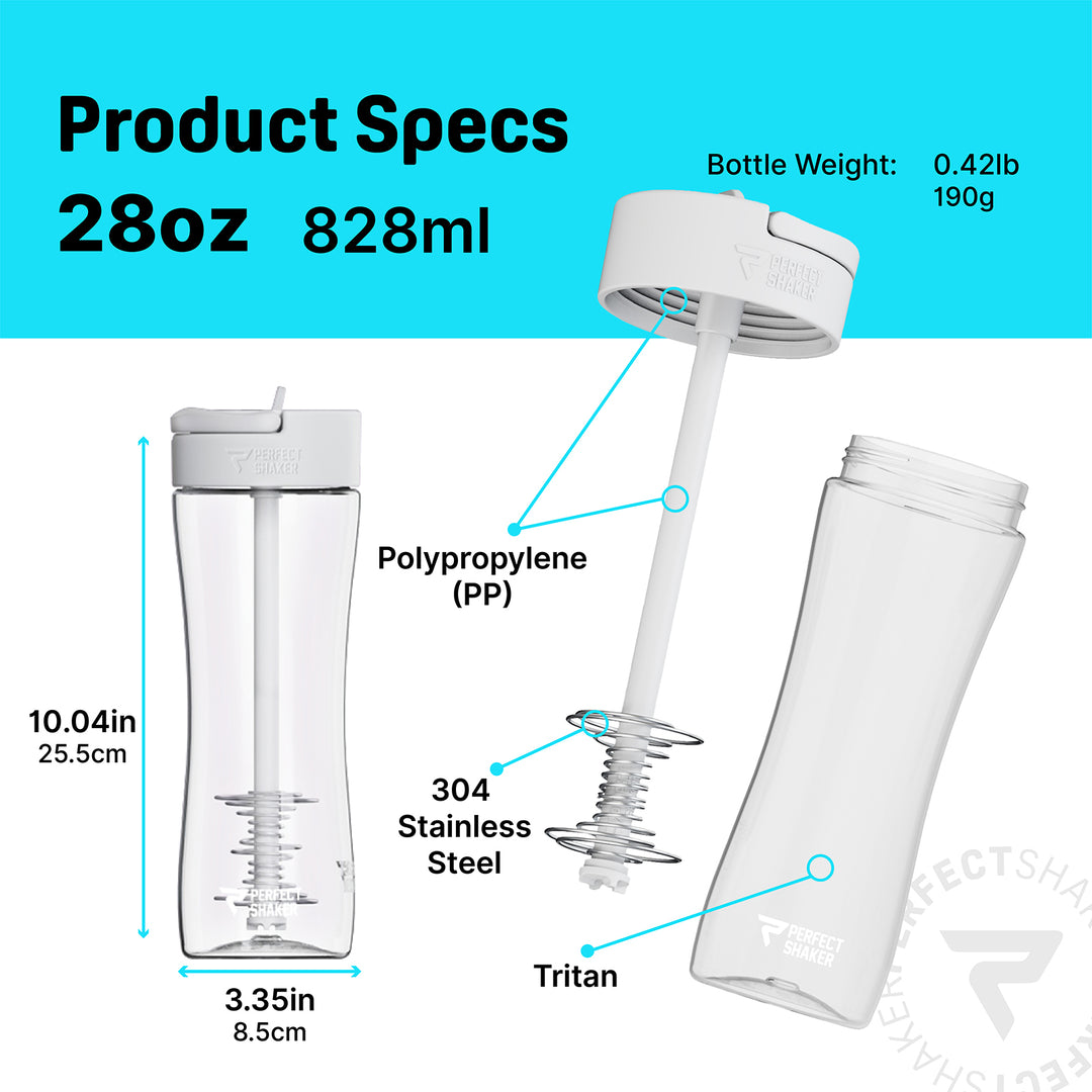 LUMA Shaker Cup, 28oz, White