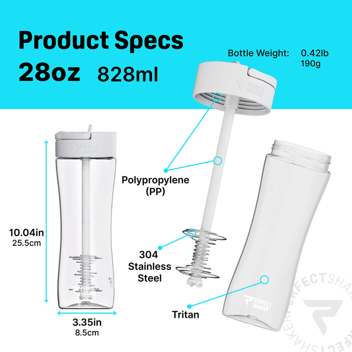 LUMA Shaker Cup, 28oz, White