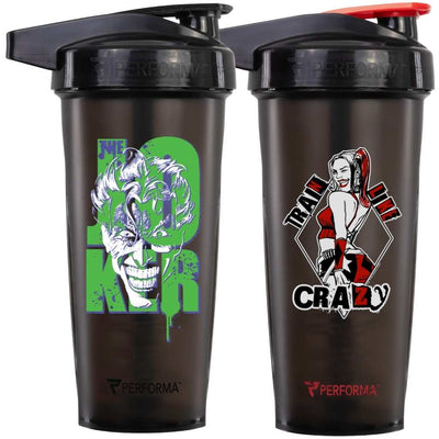 Bundle 2 Pack, ACTIV Shaker Cups, 28oz (800mL), Joker & Harley Quinn, Performa Canada