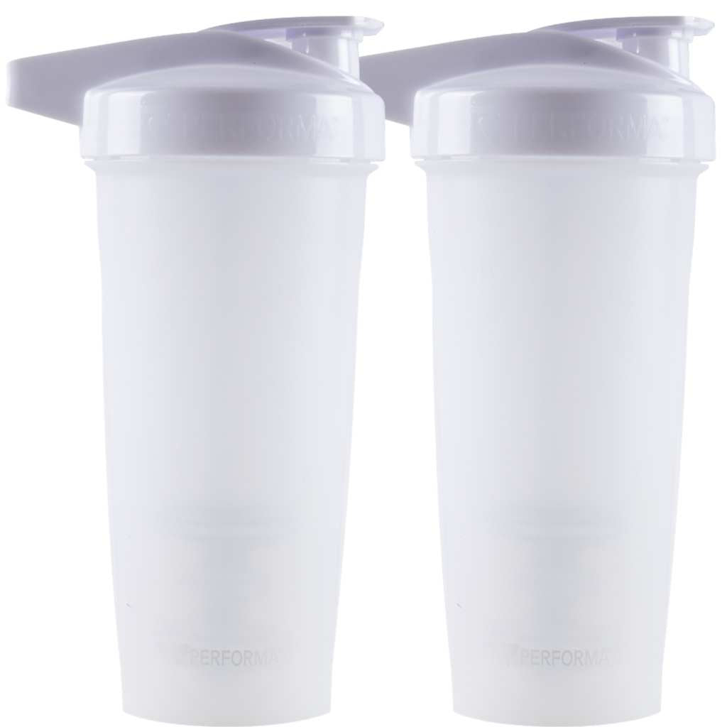 Bundle 2 Pack, ACTIV Shaker Cups, 28oz (800mL), White, Performa Canada