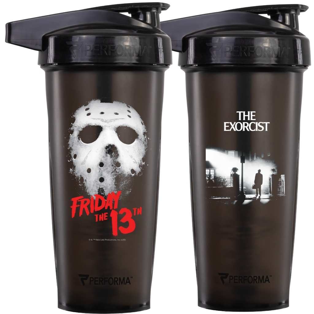 BUNDLE 2 PACK, ACTIV Shaker Cups, 28oz (800mL), Friday the 13th & The Exorcist, Performa Canada