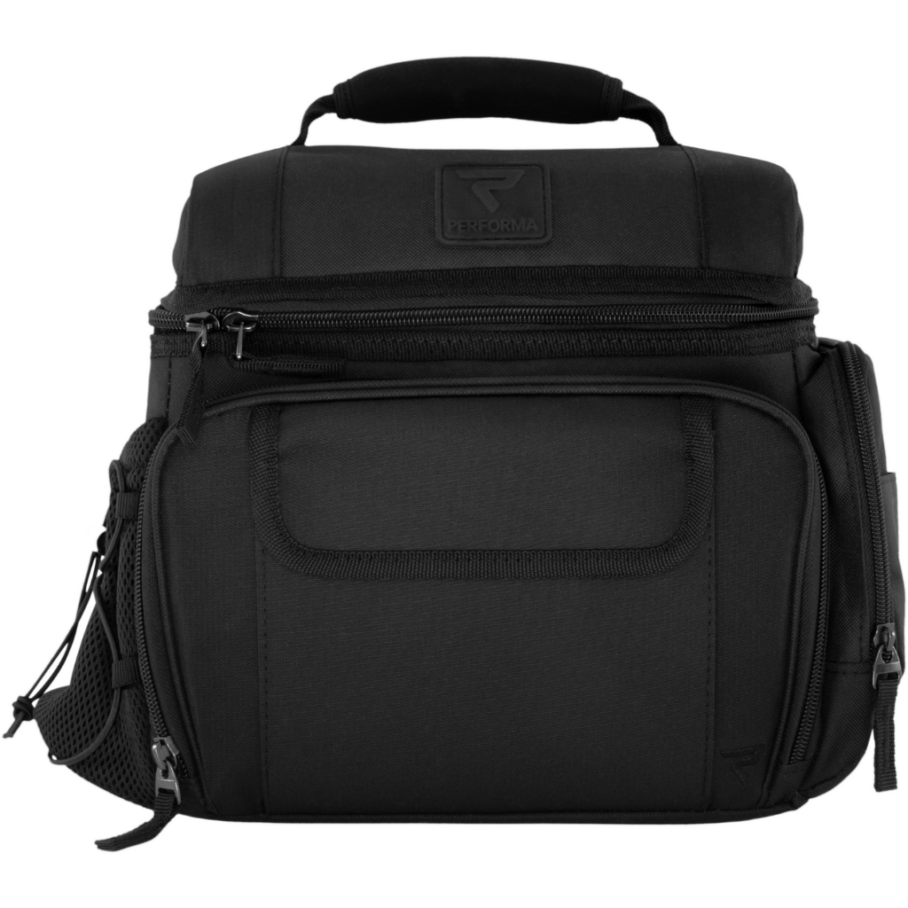 Custom 6 Meal Cooler Bag, Black, Blank, Performa Custom Canada