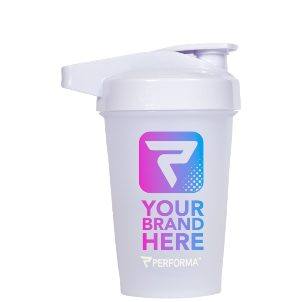 Custom ACTIV Shaker Cup, 20oz, White, Your Brand Here, Performa Custom Canada