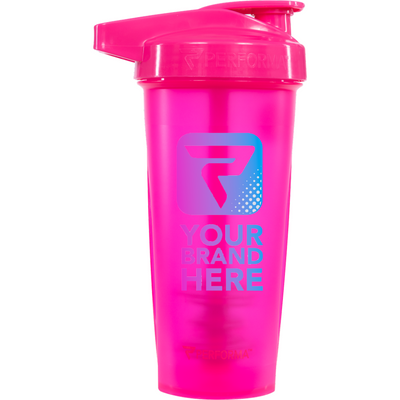 Custom ACTIV Shaker Cup, 28oz, Luminous Pink, Your Brand Here, Performa Custom Canada