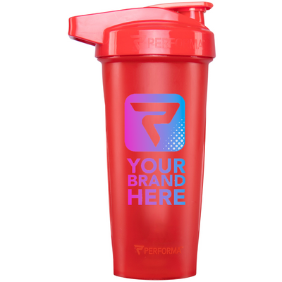 Custom ACTIV Shaker Cup, 28oz, Red, Your Brand Here, Performa Custom Canada