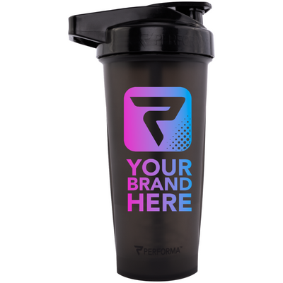 Custom ACTIV Shaker Cup, 48oz, Black, Your Brand Here, Performa Custom Canada