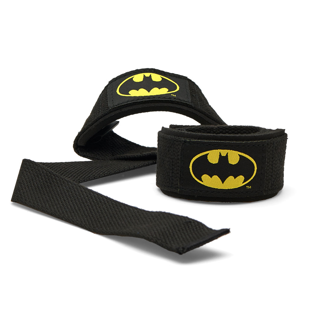 Padded Lifting Straps, 1 pair, Batman