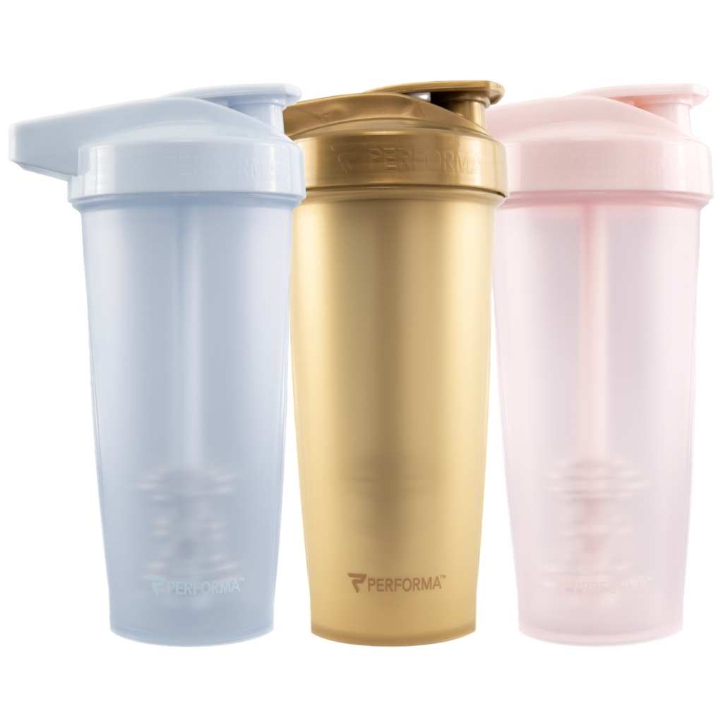 BUNDLE 3 Pack, ACTIV Shaker Cups, 28oz, Serenity/Gold/Blush, Performa Canada