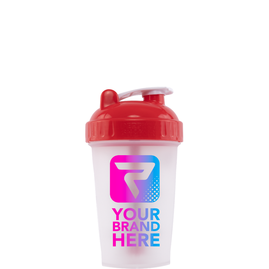 Custom CLASSIC Shaker, 20oz, Red/Clear, Your Brand Here, Performa Custom Canada