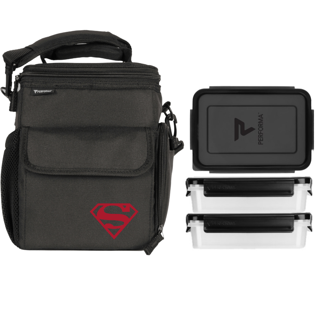 Meal Cooler Bag, 3 Meal, Superman, Performa Canada