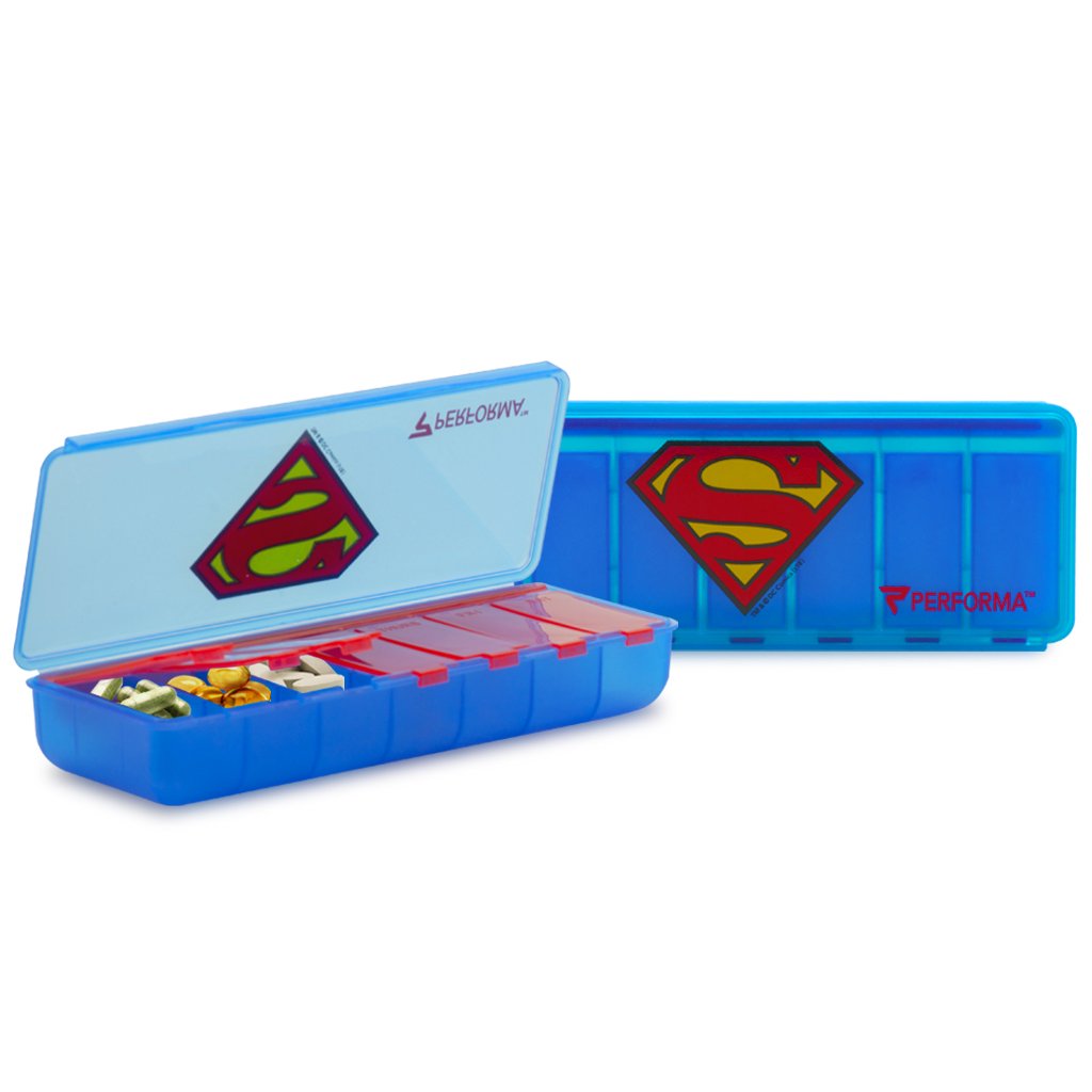 7 Day Pill Container, Superman