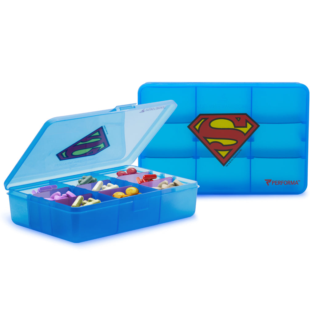 Superman Pill Container from the PERFORMA™ DC Comics Series – PerfectShaker