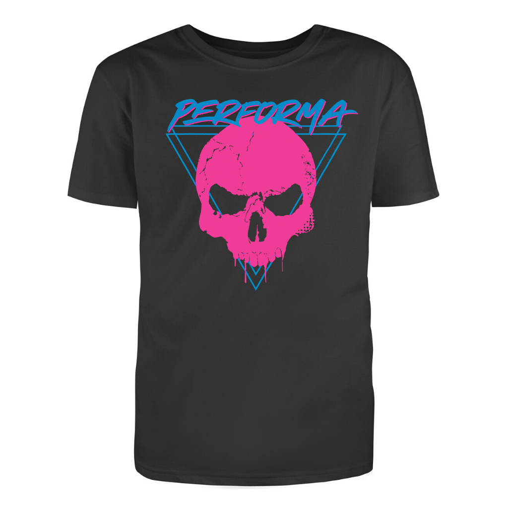 Performa Apparel, Men's T-Shirt, SkullCrusher Retro (Made to Order)