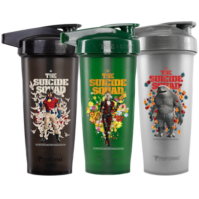BUNDLE 3 Pack, ACTIV Shaker Cups, 28oz, Suicide Squad Collection, Performa Canada