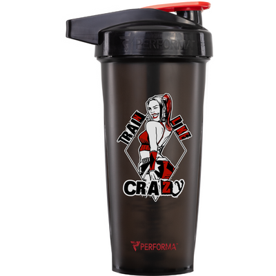 ACTIV Shaker Cup, 28oz (800mL), Harley Quinn (Black/Red), Performa Canada