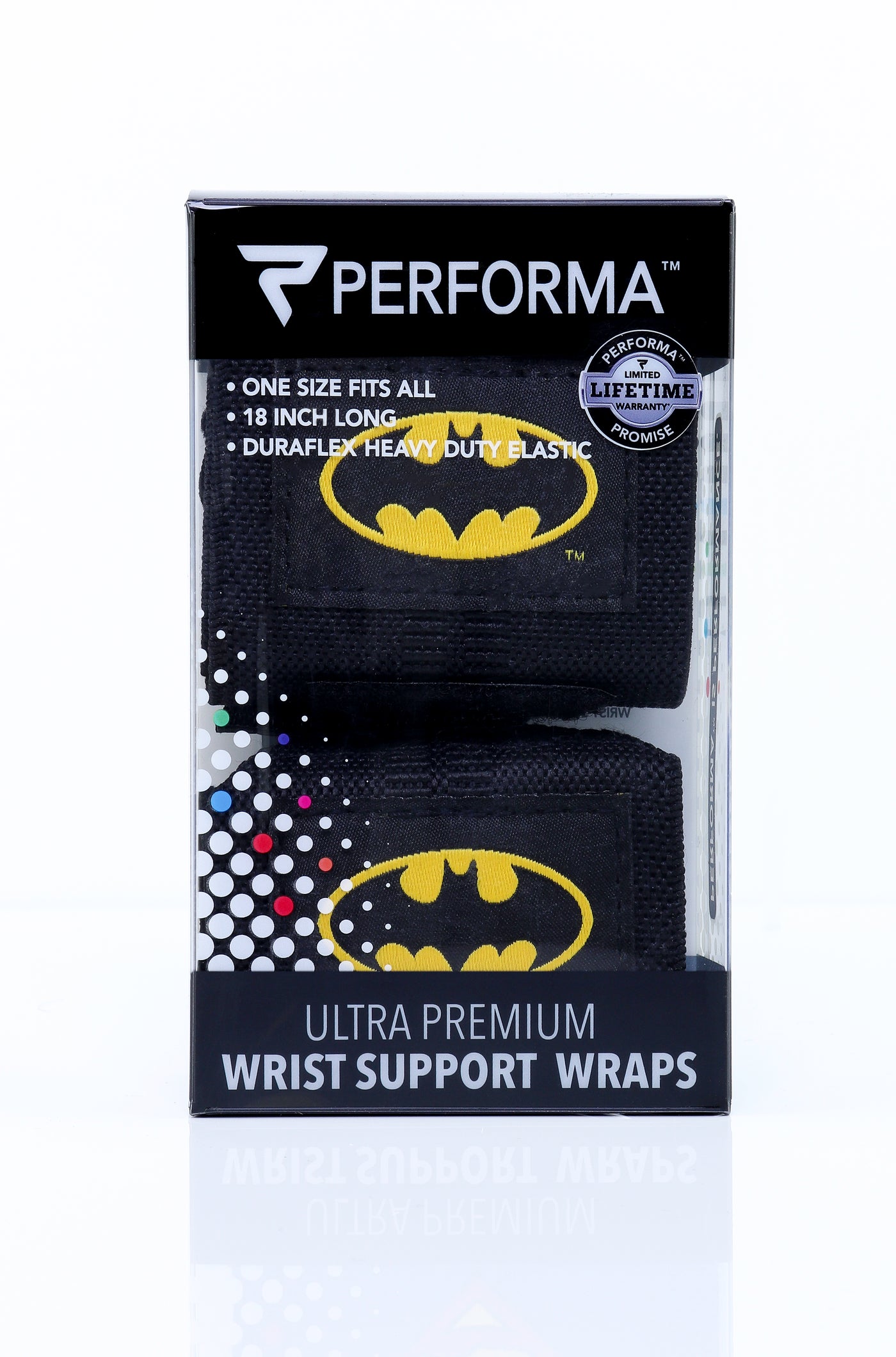 Wrist Wraps, 1 pair, Batman