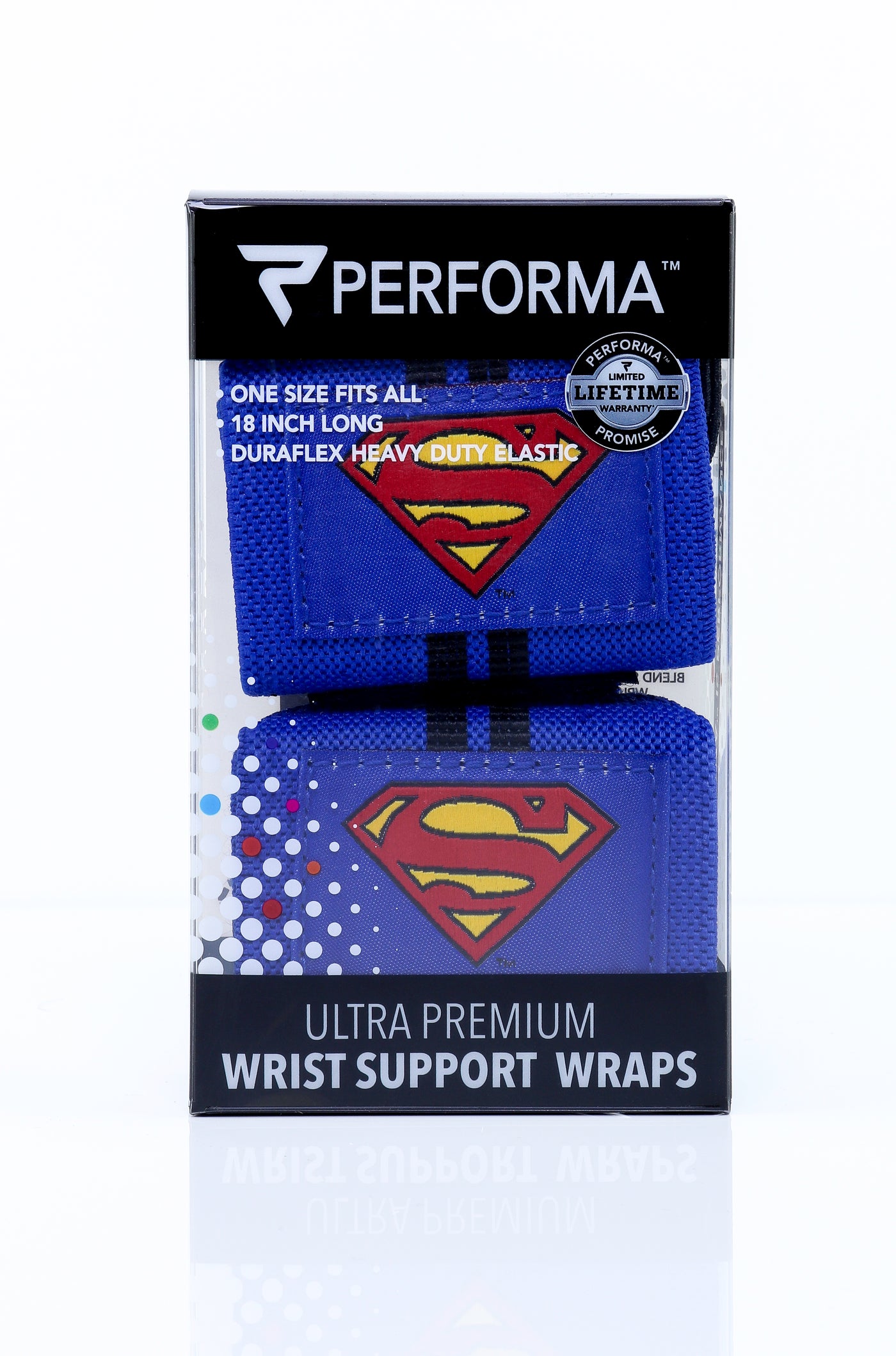 Wrist Wraps, 1 pair, Superman