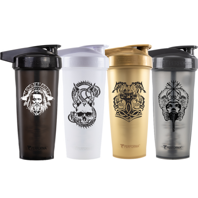 Bundle 4 Pack, ACTIV Shaker Cup, 28oz, Norse Mythological Series, Performa Canada