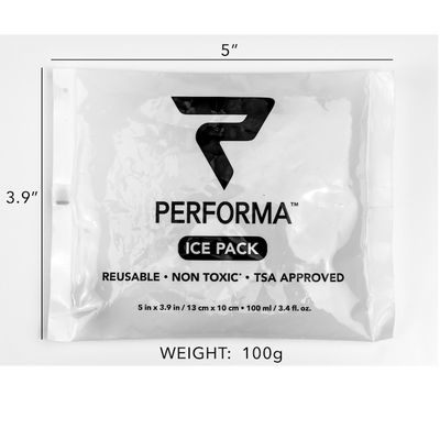 PERFORMA Freezable Gel Ice Pack, 3.4oz / 100ml (TSA Approved)